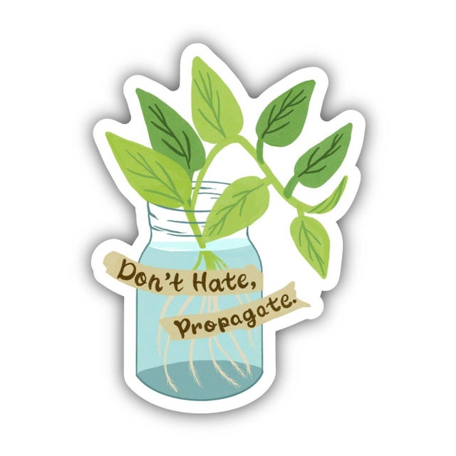 Bloom Where You Are Planted Floral Sticker